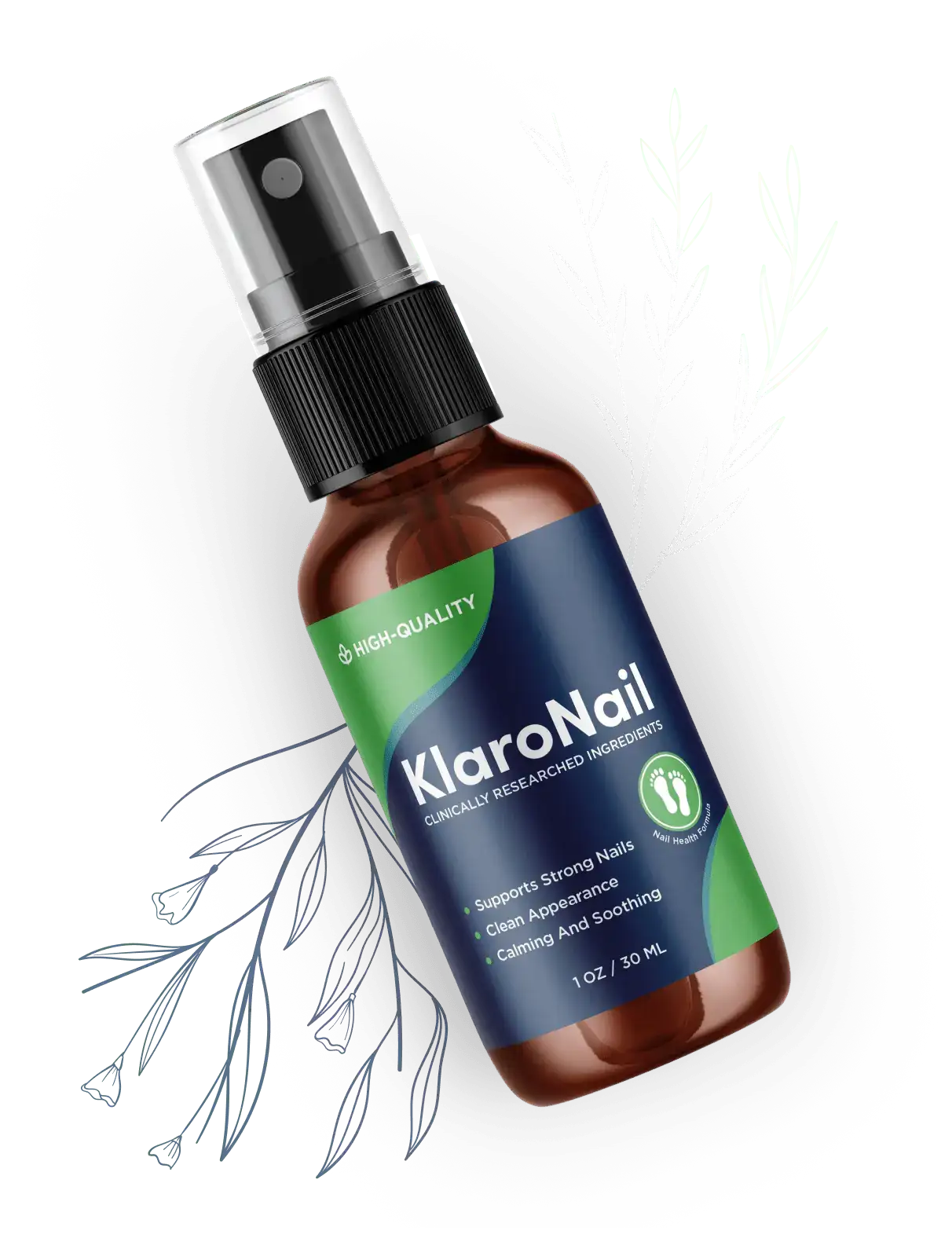 KlaroNail natural nail and skin spray bottle